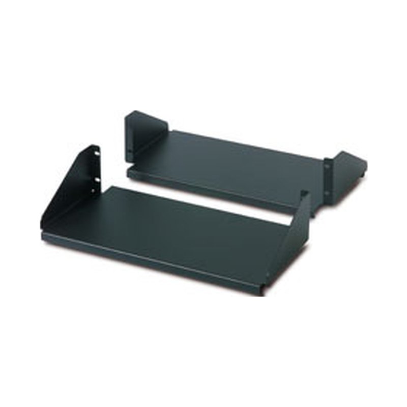APC Double Sided Fixed Shelf for 2-Post Rack 250 lbs Black