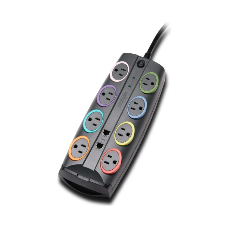 Kensington K62691NA surge protector Multicolour 8 AC outlet(s) 2.4 m