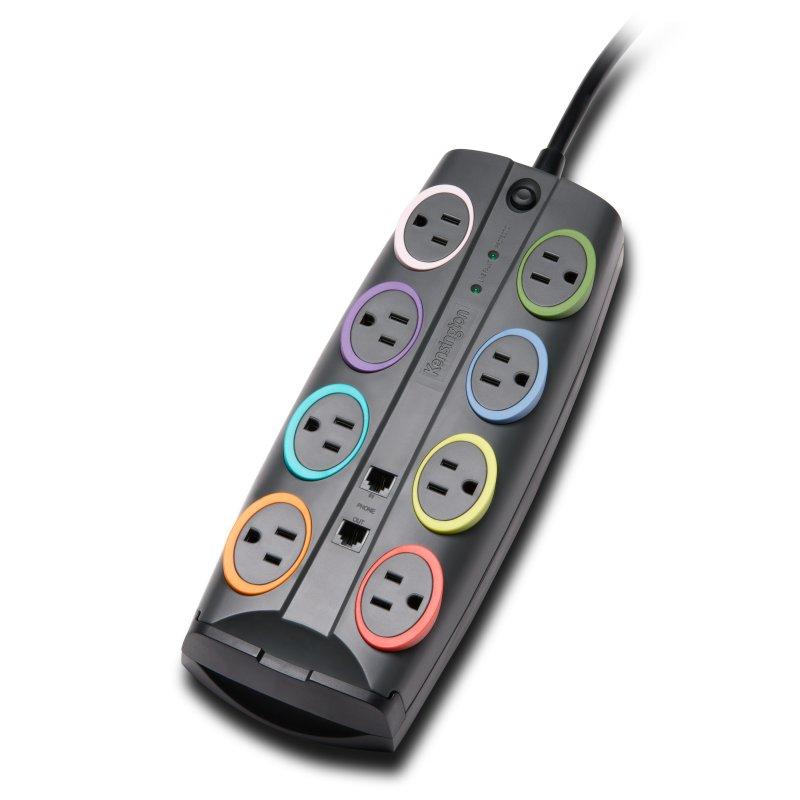 Kensington K62691NA protection surtension Multicolore 8 sortie(s) CA 2,4 m