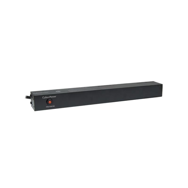 CyberPower PDU15B10R unité de distribution d'énergie 10 sortie(s) CA 1U Noir