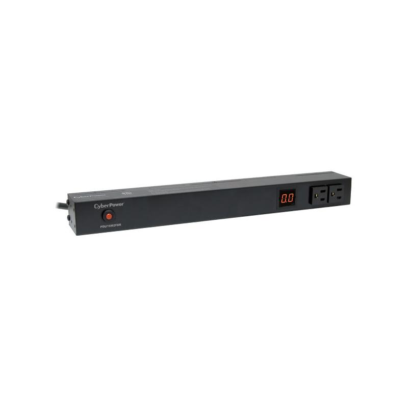 CyberPower PDU15M2F8R unité de distribution d'énergie 10 sortie(s) CA 1U Noir