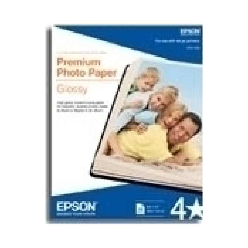 Epson Premium Photo Paper Glossy Borderless 5 x 7" 20 Sheet