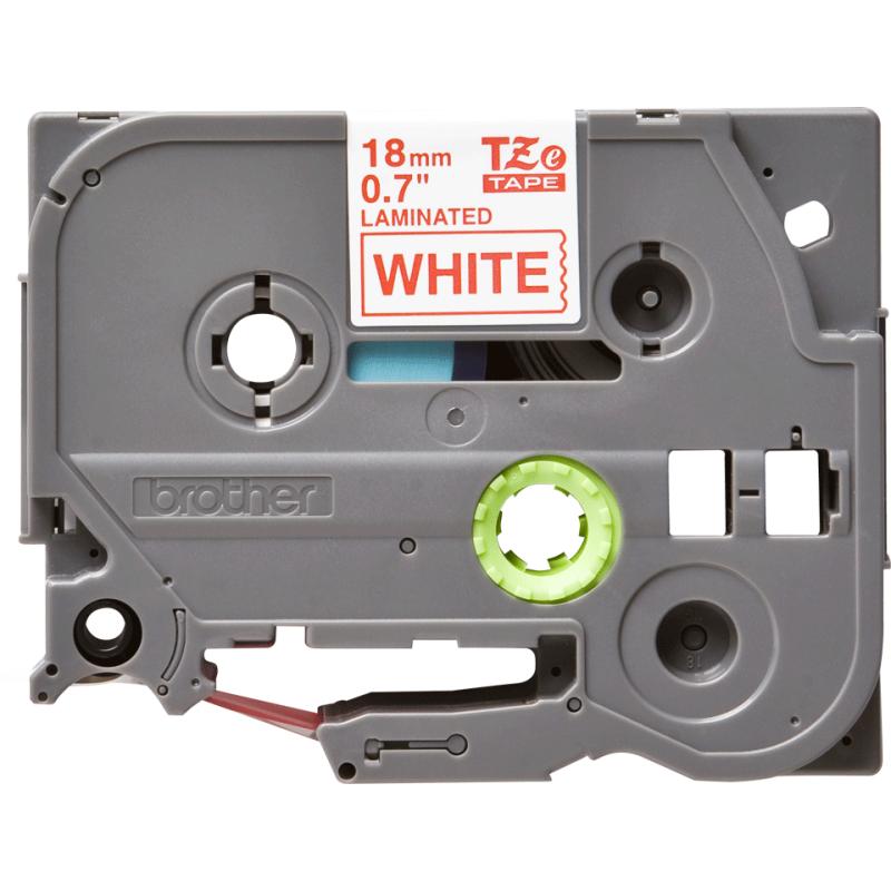 Brother TZE242G - ruban d'étiquetage rouge sur blanc TZe