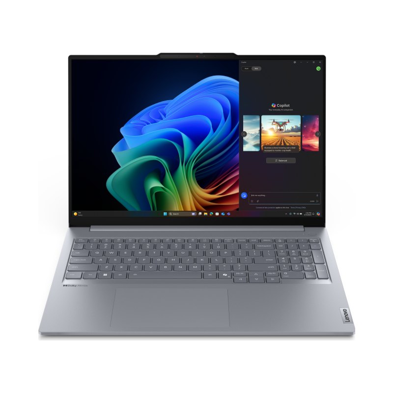 Lenovo ThinkBook 16 G7 QOY Copilot+ PC Snapdragon X1P-42-100 Laptop 40.6 cm (16") WUXGA 16 GB LPDDR5x-SDRAM 512 GB SSD Wi-Fi 7 (802.11be) Windows 11 Pro English Grey