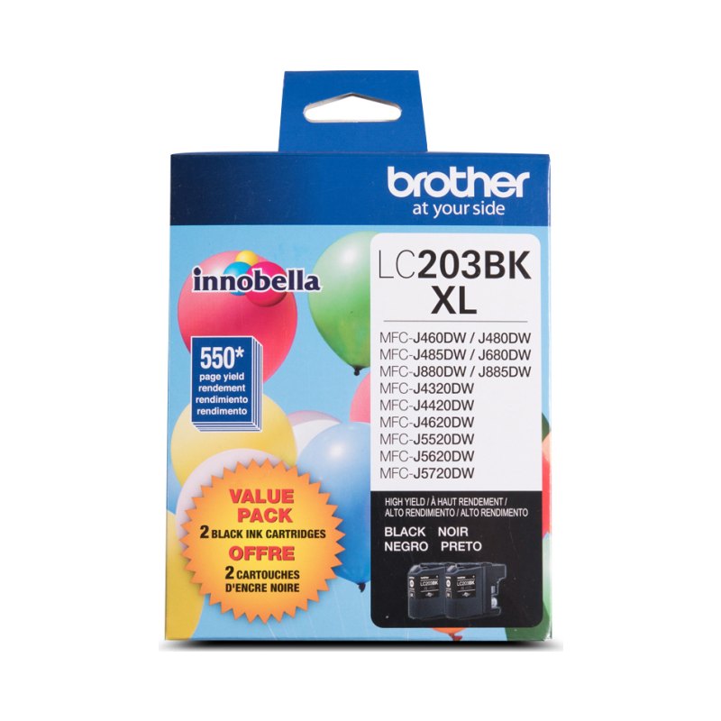 Brother LC-2032PKS ink cartridge 2 pc(s) Original Black