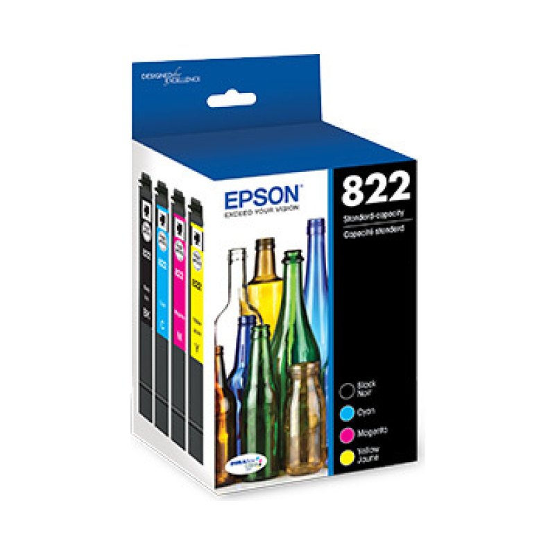 Epson 822 ink cartridge 4 pc(s) Original Standard Yield Black, Cyan, Magenta, Yellow