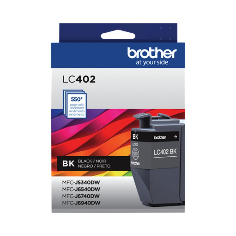 Cartouche d'encre Brother LC402BKS 1 pièce(s) Originale Rendement standard Noir