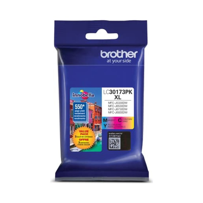Brother LC30173PKS ink cartridge 3 pc(s) Original High (XL) Yield Cyan, Magenta, Yellow