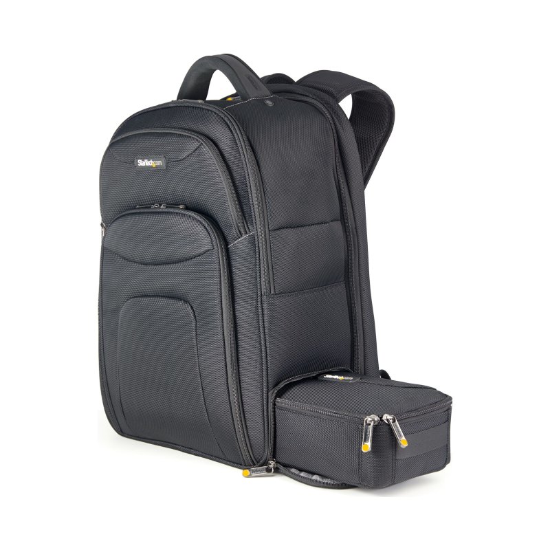 StarTech.com Sac à Dos Ordinateur Portable 17,3 pouces avec Compartiments Amovible pour Accessoires - Sac Informatique Professionnel High Tech - Pour Tous Déplacements - Résistant/Ergonomique - Nylon - PC/Tablette