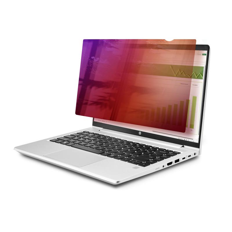 StarTech.com Écran de confidentialité pour ordinateur portable de 14 pouces, 16:9, Filtre doré réversible avec confidentialité améliorée, Filtre de sécurité pour ordinateur, Protège-écran amovible/bouclier, +/- 30 degrés
