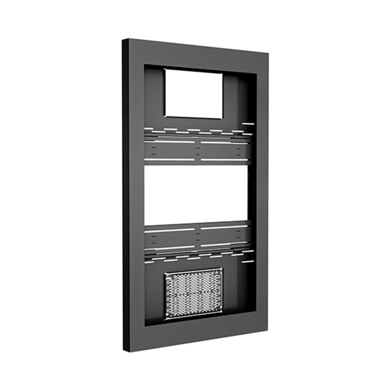 Chief ImpactTM On-Wall Kiosk - Portrait 65 Inch Black