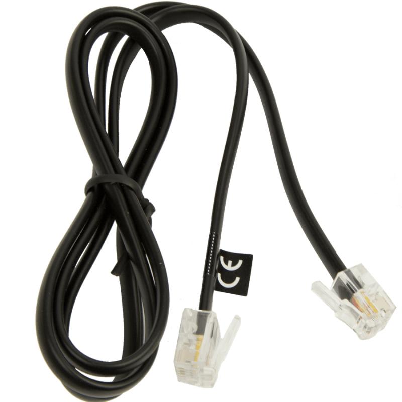 Jabra 8800-00-101 câble de téléphone Noir