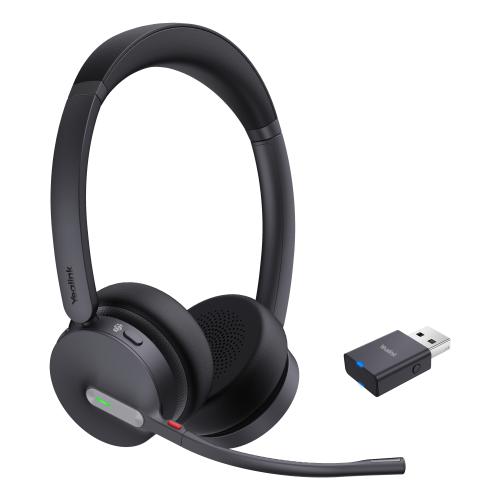 Yealink WH64 Hybrid Dual Teams Casque Sans fil Arceau Bureau/Centre d'appels Micro-USB Bluetooth Noir