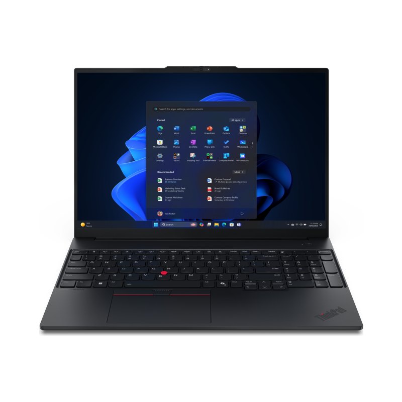 Lenovo ThinkPad E16 Gen 3 (Intel) Intel Core 5 210H Laptop 40.6 cm (16") WUXGA 16 GB DDR5-SDRAM 256 GB SSD Wi-Fi 6E (802.11ax) Windows 11 Pro Black French