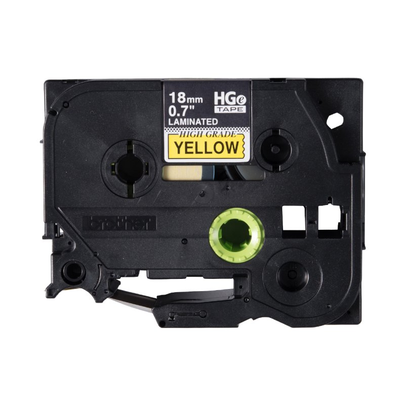 Brother HGE6415PK label-making tape Black on yellow