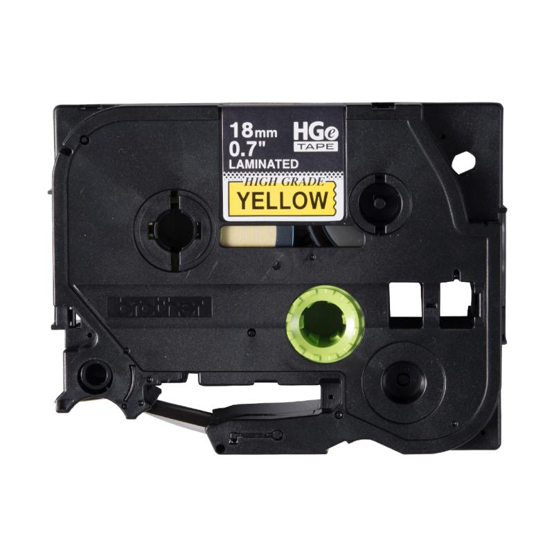 Brother HGE6415PK ruban d'étiquette Noir sur jaune