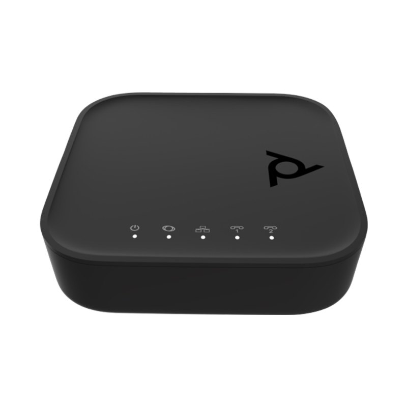 HP Poly ATA 402 2FXS Voice Port VoIP Adapter with Open SIP and Power Supply