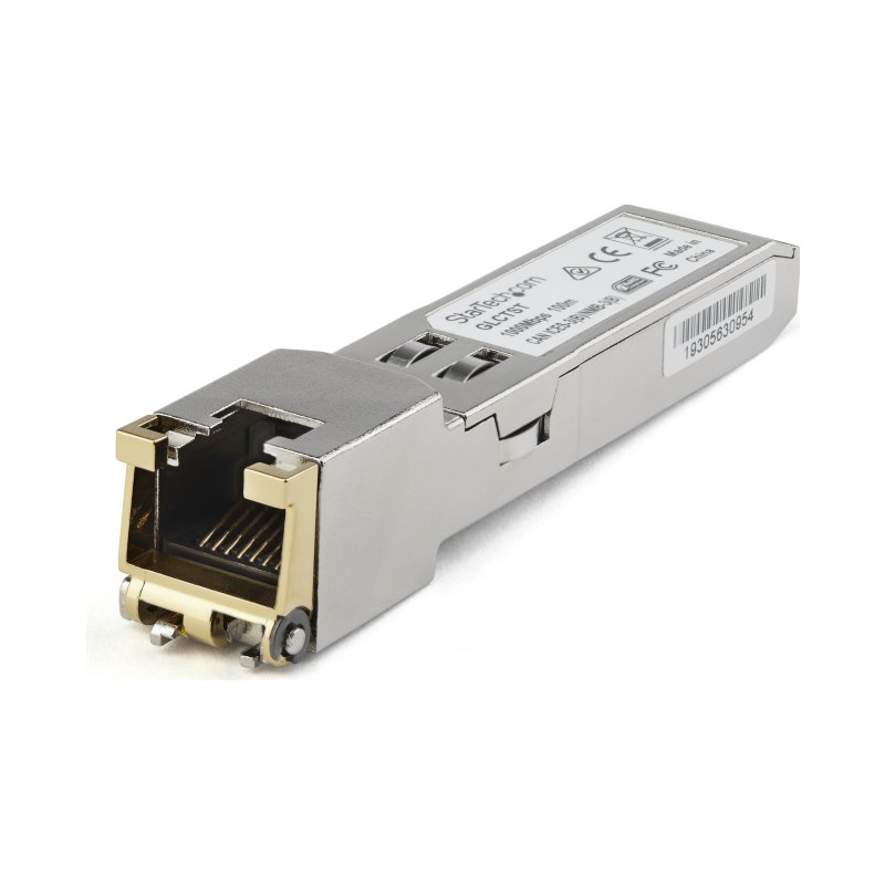 StarTech.com Juniper CTP-SFP-1GE-T Compatible SFP Module - 1000BASE-T - SFP to RJ45 Cat6/Cat5e - 1GE Gigabit Ethernet SFP - RJ-45 100m