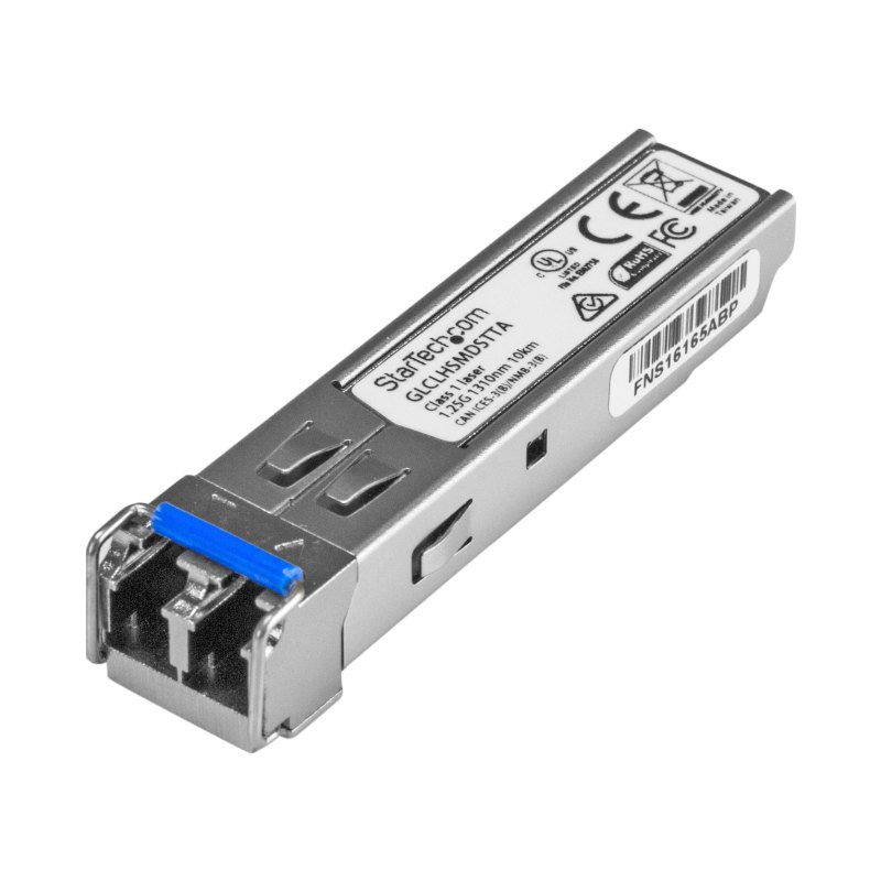 StarTech.com Cisco GLC-LH-SMD Compatible SFP Module - 1000BASE-LX/LH - 1GbE Single Mode Fiber SMF Optic Transceiver - 1GE Gigabit Ethernet SFP - LC 10km - 1310nm - DDM Cisco Firepower, ASR920, IE2000 - TAA
