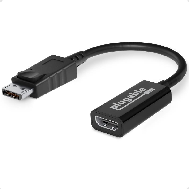 Plugable Technologies DP-HDMI câble vidéo et adaptateur DisplayPort Noir