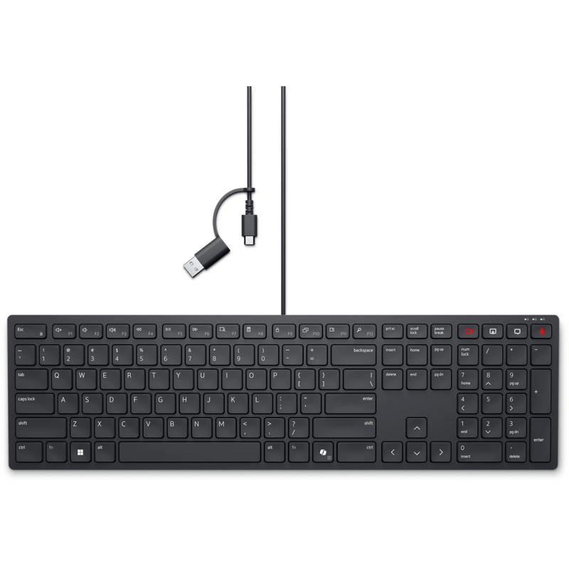 DELL KB525C clavier Bureau USB Canadien Noir