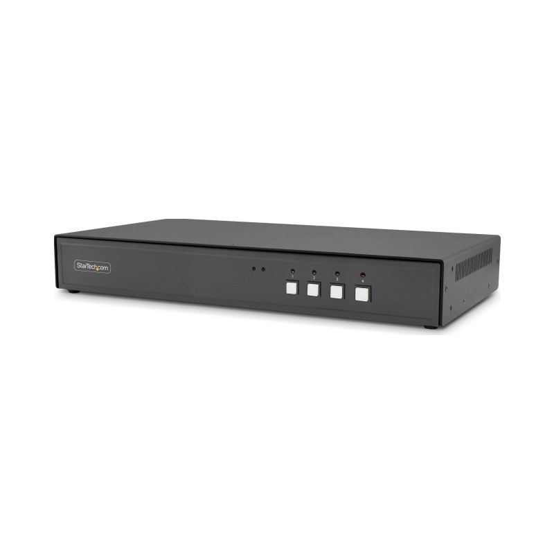 StarTech.com Switch KVM Sécurisé à 4 Ports, DisplayPort, 4K 60 Hz, KVM de Bureau NIAP 4.0, Boîtier Métallique, Port CAC, Made in USA