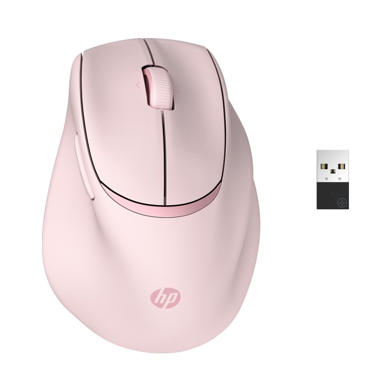HP Souris ergonomique inclinable rose 720M
