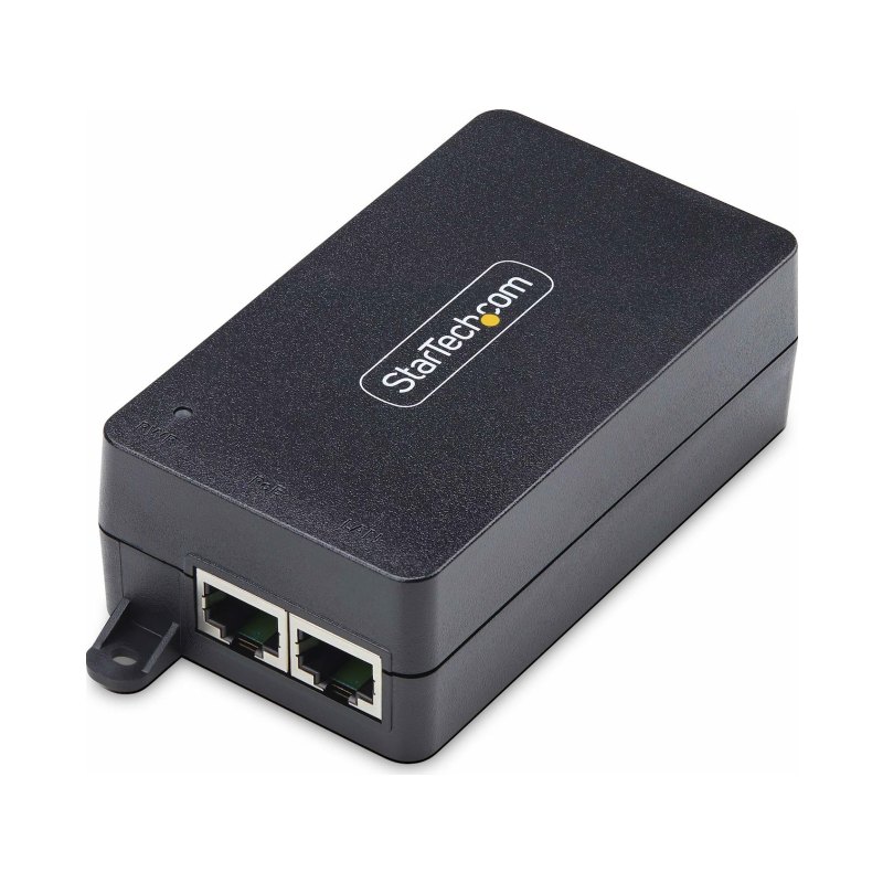 StarTech.com 1-Port 2.5GbE PoE+ Injector, 10M/100M/1G/2.5G Ethernet, PoE/PoE+ 802.3af/802.3at, 30W, Multi-Gigabit Unmanaged Midspan Inline Power Over Ethernet, TAA