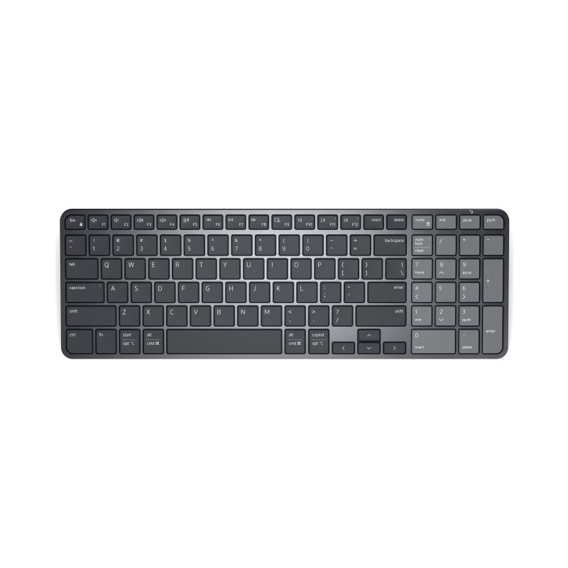 DELL PRO 7 RECHARGEABLE COMPACT KB746 - FRENCH CANADIAN keyboard Universal RF Wireless + Bluetooth Graphite