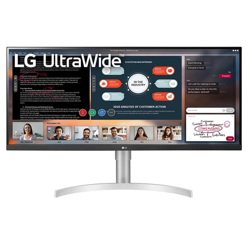 LG 34WN650-W écran plat de PC 86,4 cm (34") 2560 x 1080 pixels Full HD Ultra large LED Blanc