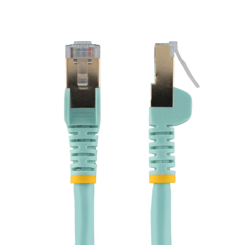 StarTech.com C6ASPAT2AQ câble de réseau Turquoise 0,6 m Cat6a