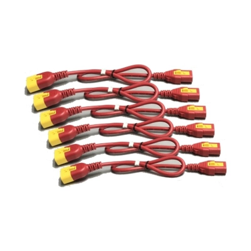 APC AP8704S-NAX340 power cable Red 1.2 m C13 coupler C14 coupler