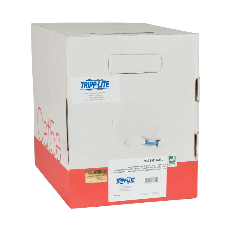 1Kft Cat5E Plen Blue Bulk Cbl