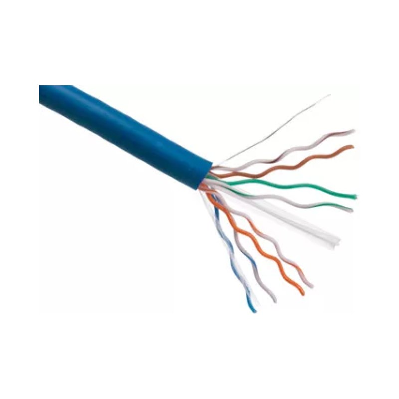 Cat6 Utp 23Awg4Pair S/Conductor 550Mhz Blk Cable Spool 1Kft Blue
