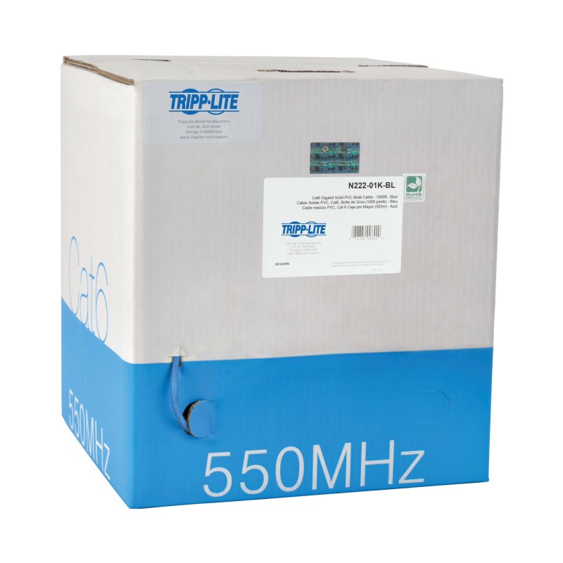 1Kft Blu Ct6 Solid Bulk Cbl