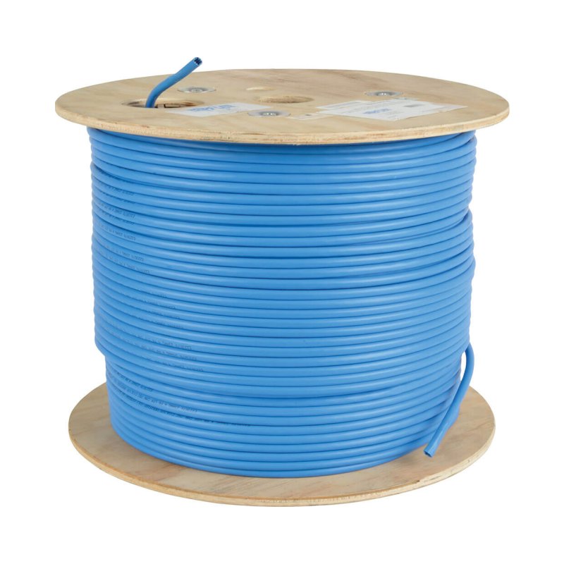 1Kft Blu Cat6A Solid Bulk Cbl
