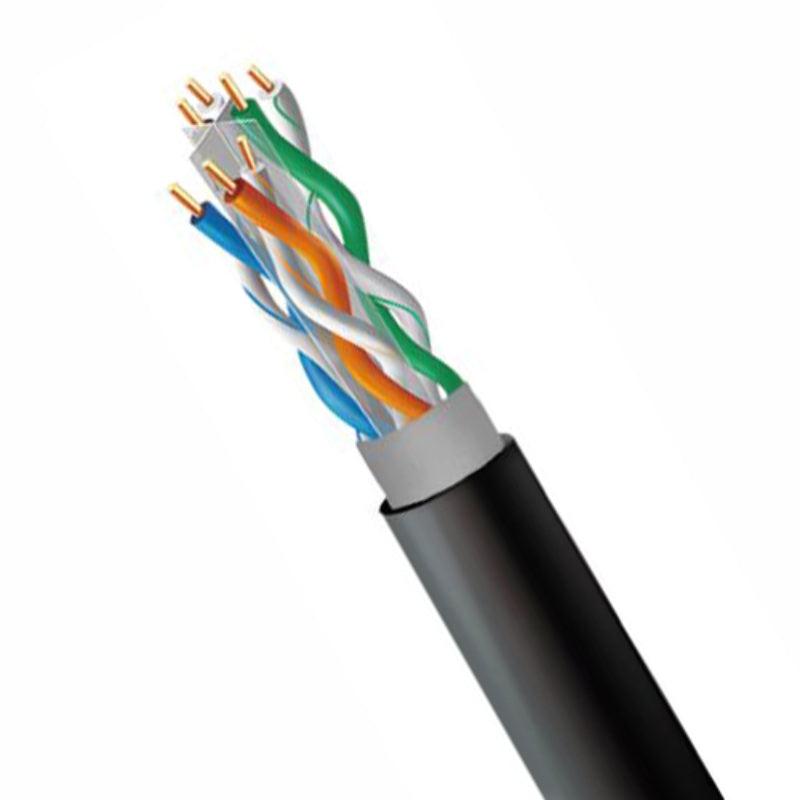 Câble Ethernet extérieur Cat6 300m - cuivre solide rempli de gel