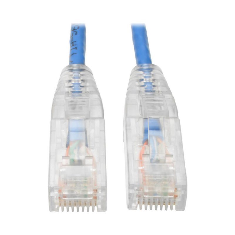 10Ft Cat6 Blue Snagless Utp Rj45 Molded Slim Gigabit Patch Cabl