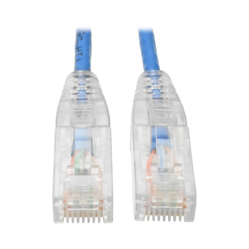10Ft Cat6 Blue Snagless Utp Rj45 Molded Slim Gigabit Patch Cabl