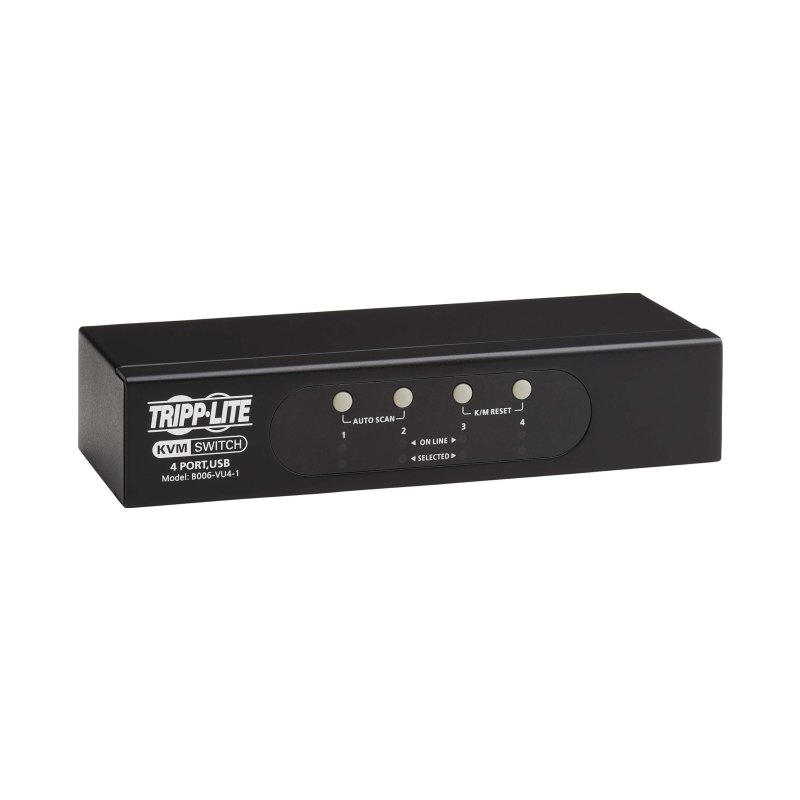 4-Port Vga Kvm Switch For Usb Ps/2 Keyboard/Mouse