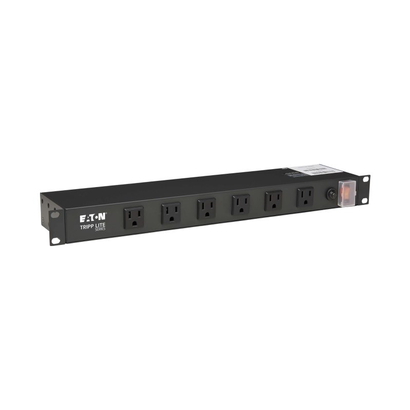 Power Strip 19In 1U 120V Rackmount 6 Front/6 Rear Outlets