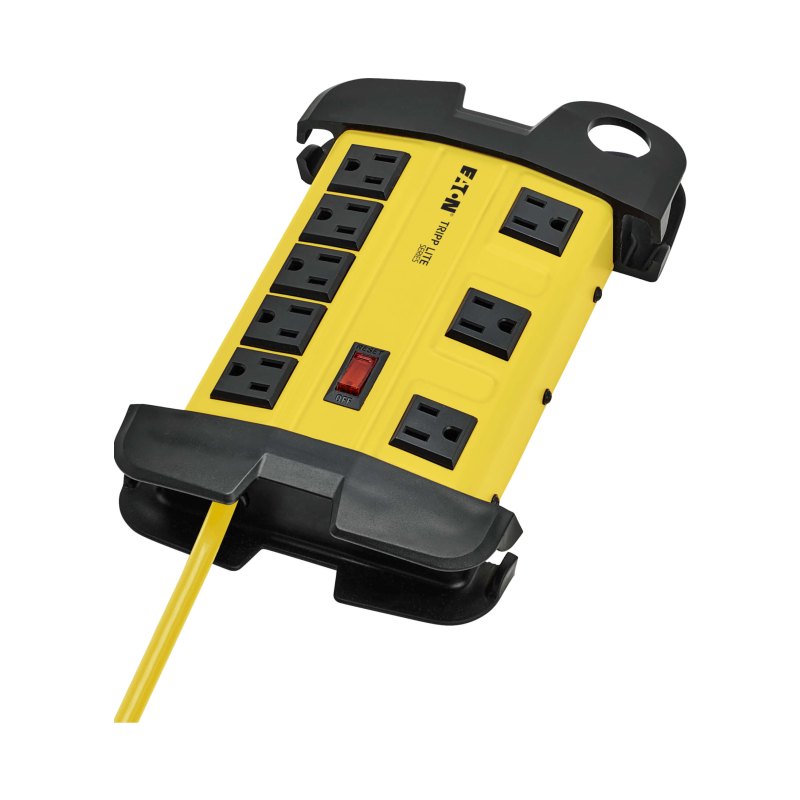 Safety Pwr Strp 8 Out Gfci Plug Osha Yellow 25 Cord
