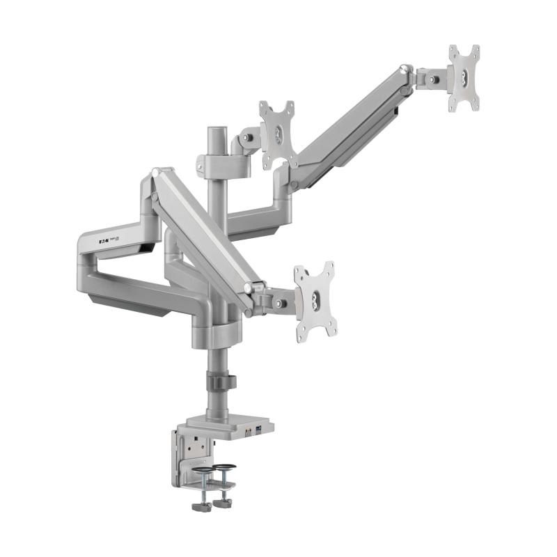 Display Mntr Tv Desk Mnt Triple Display Flex Arm 17In-30In