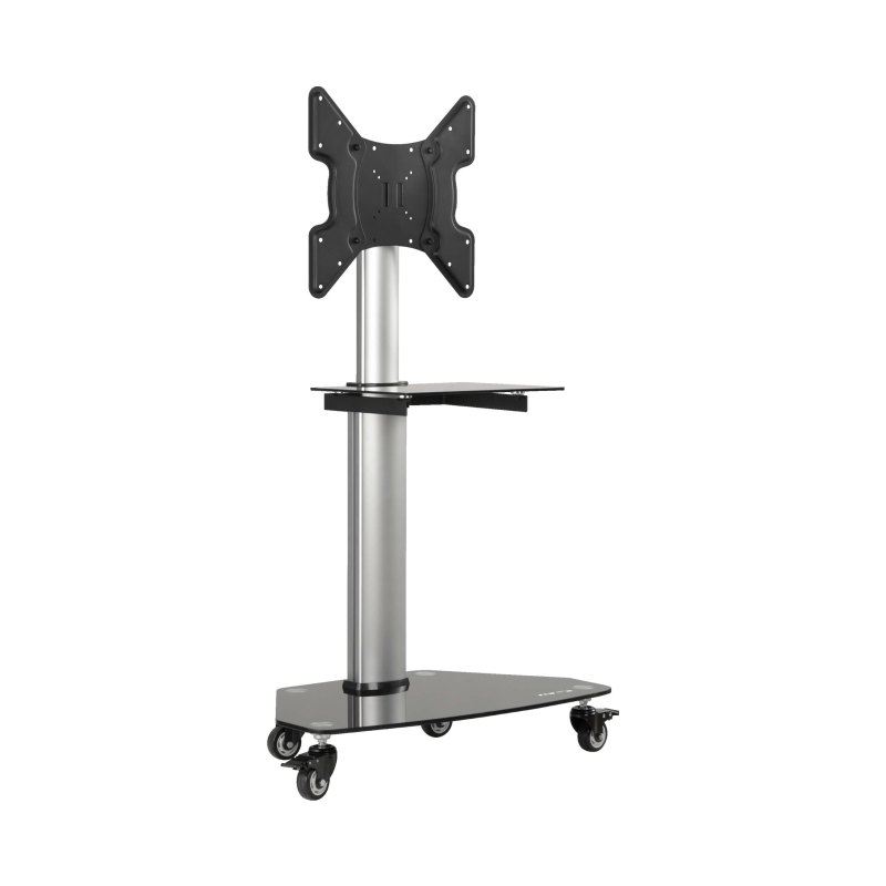Rolling Tv Cart 32-55In Displays Black