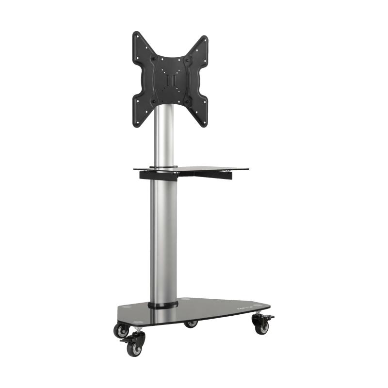 Rolling Tv Cart 32-55In Displays Black