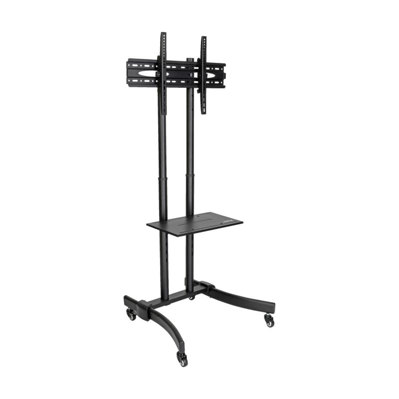Mobile Tv Lcd Floor Stand Cart Height-Adjustable 32-70In Displays