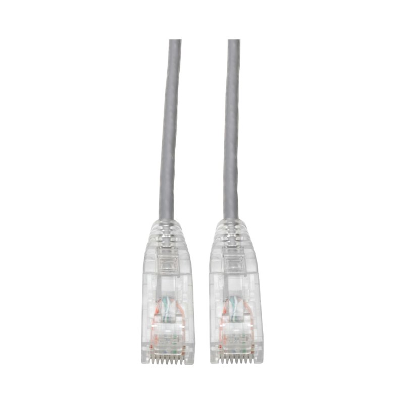 3Ft Cat6 Gray Snagless Utp Rj45 Molded Slim Gigabit Patch Cable