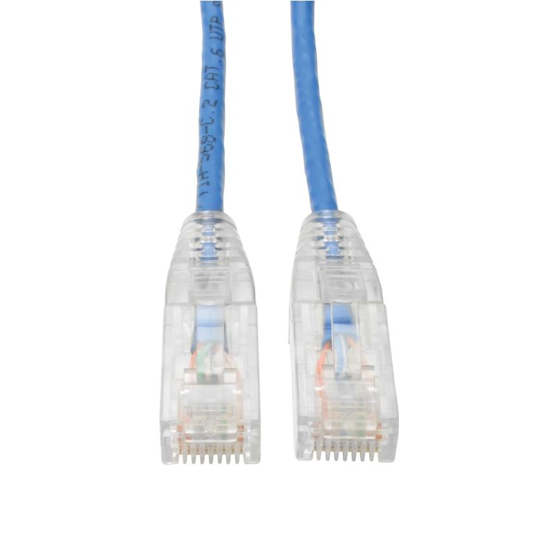 15Ft Cat6 Blue Snagless Utp Rj45 Molded Slim Gigabit Patch Cabl