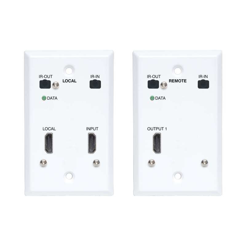 Hdmi Over Cat6 Extender Kit Wallplate 4K60Hz 4:4:4 Ir Poc Hdr
