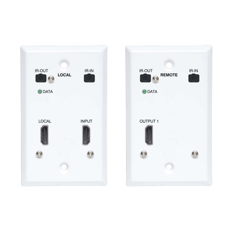 Hdmi Over Cat6 Extender Kit Wallplate 4K60Hz 4:4:4 Ir Poc Hdr